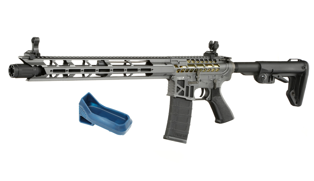 King Arms M4 TWS M-LOK V2 Rifle Elite Vollmetall S-AEG 6mm BB Gunmetal Grey - Limited Edition