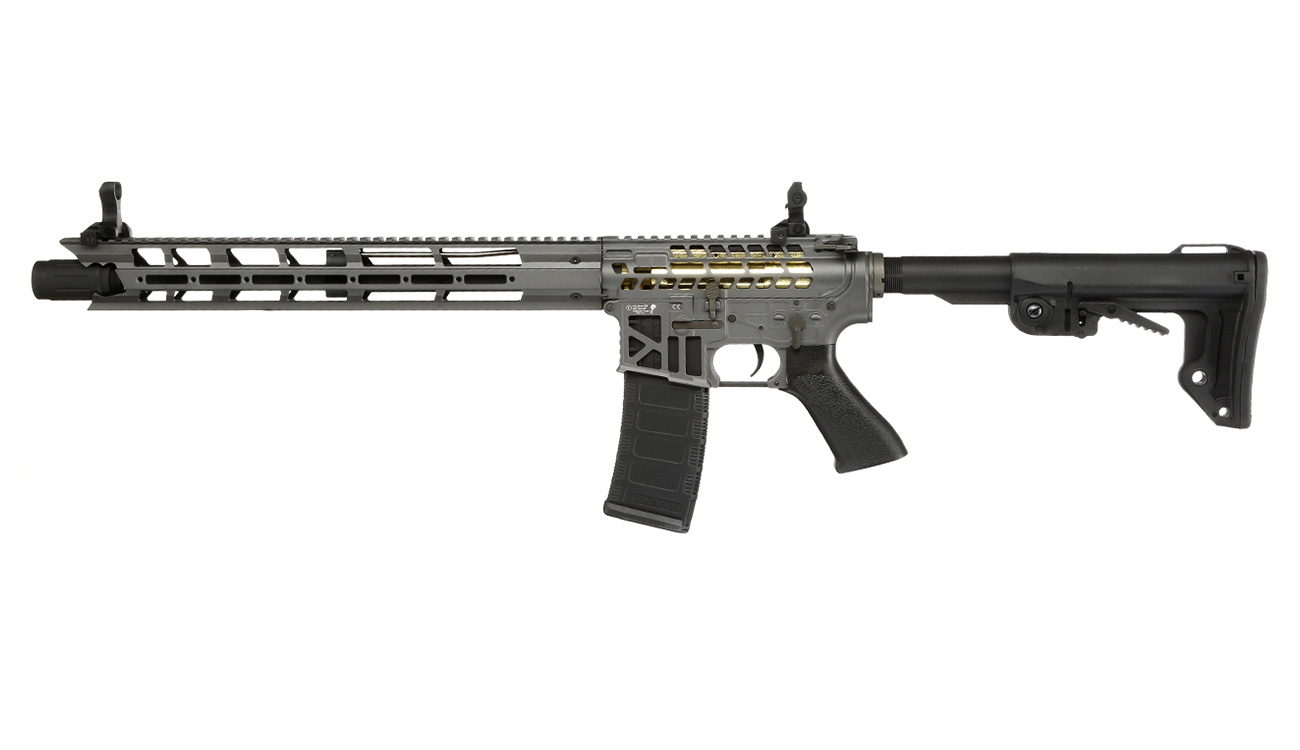 King Arms M4 TWS M-LOK V2 Rifle Elite Vollmetall S-AEG 6mm BB Gunmetal Grey - Limited Edition Bild 1