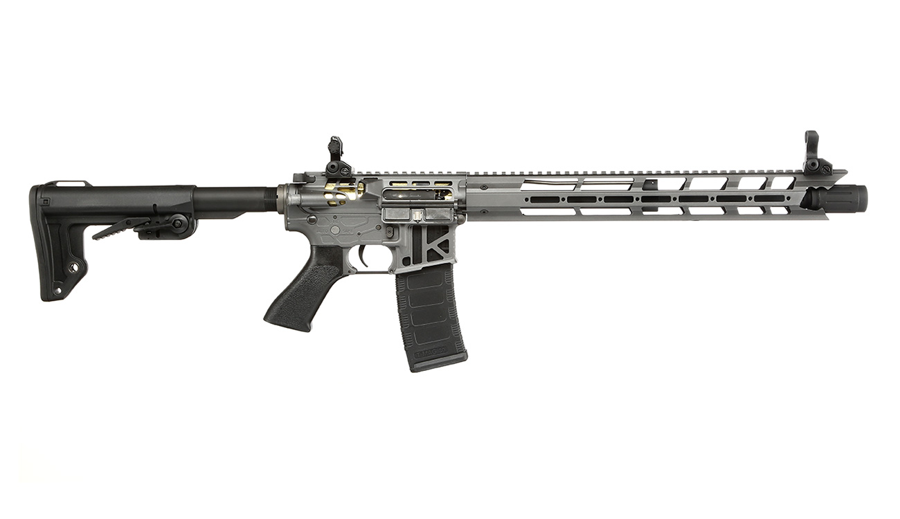 King Arms M4 TWS M-LOK V2 Rifle Elite Vollmetall S-AEG 6mm BB Gunmetal Grey - Limited Edition Bild 2