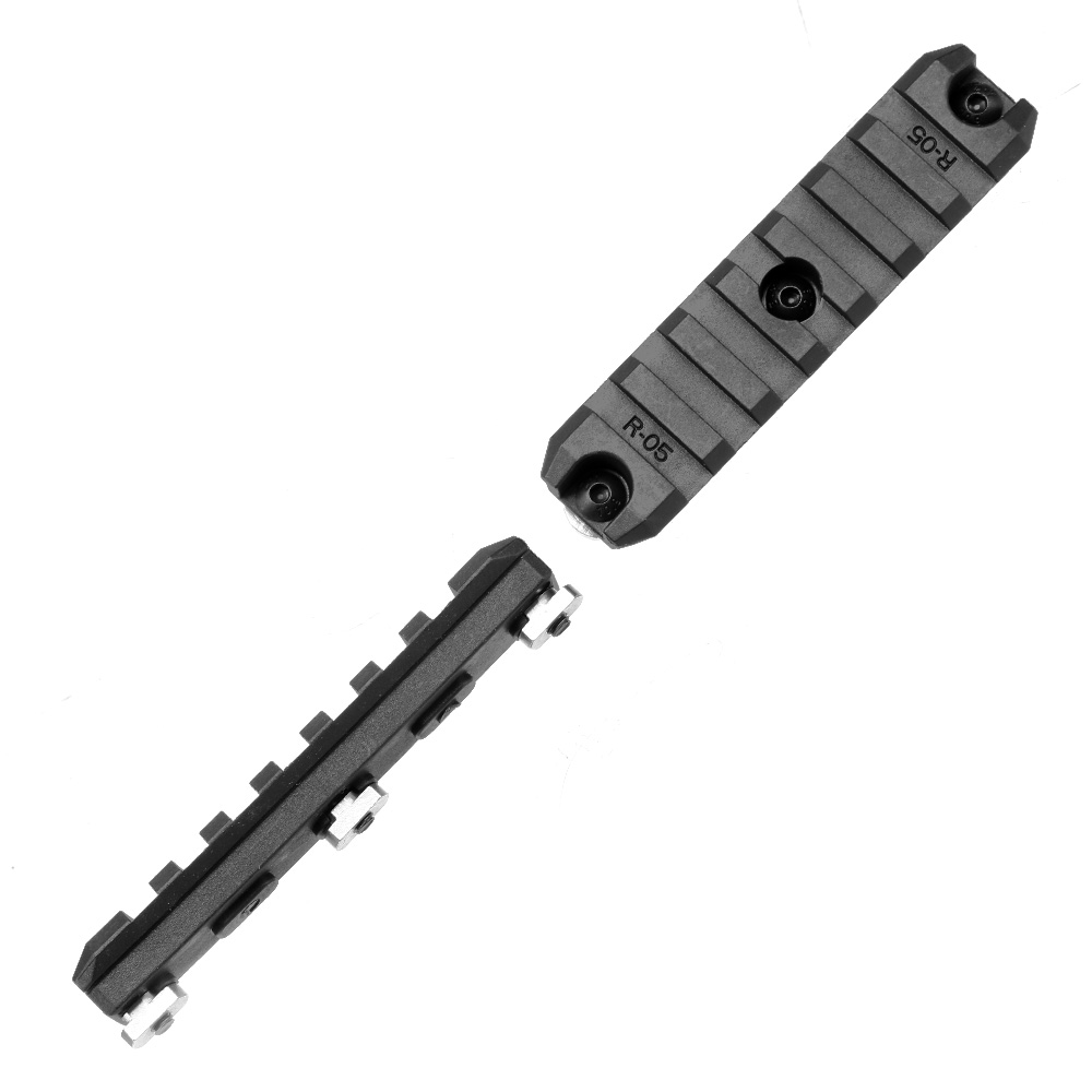 Ares M-Lok 21mm Polymer-Schienen Set 7 Slots / 90mm (2 Stck) schwarz Bild 1