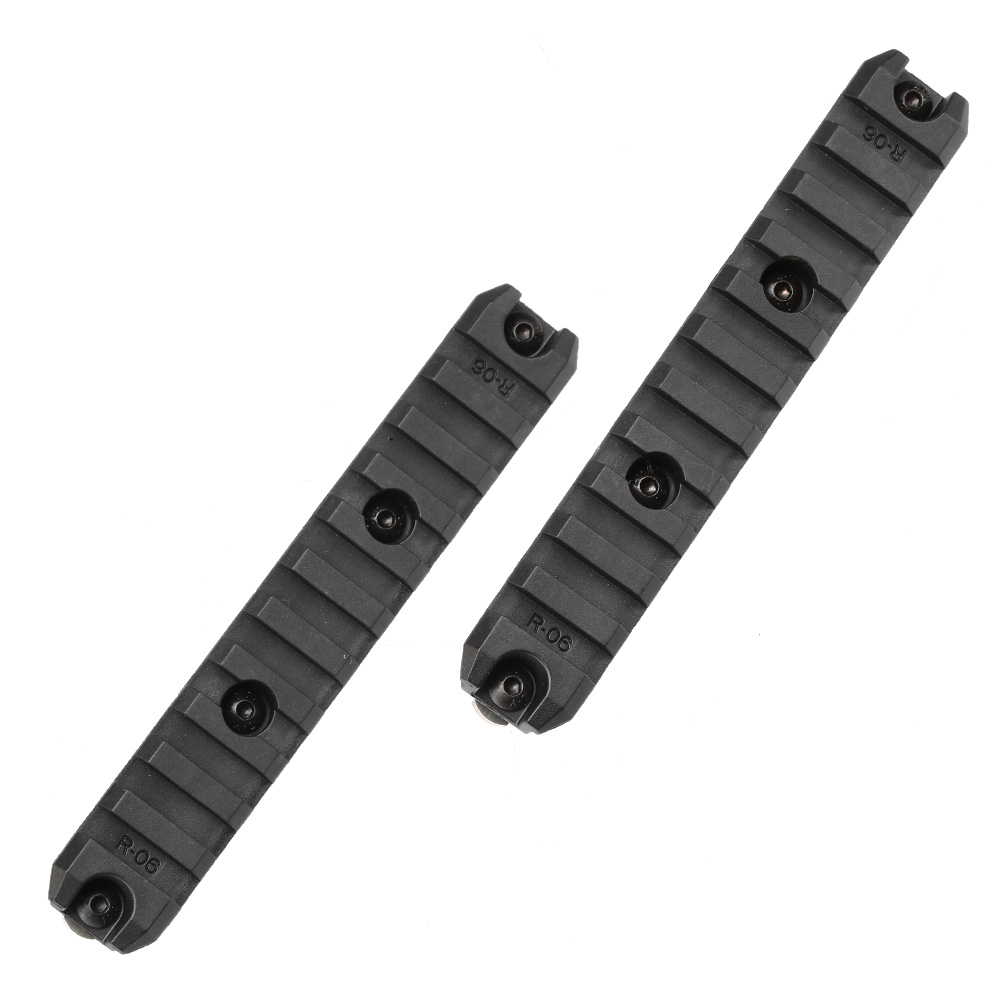 Ares M-Lok 21mm Polymer-Schienen Set 11 Slots / 129mm (2 Stck) schwarz