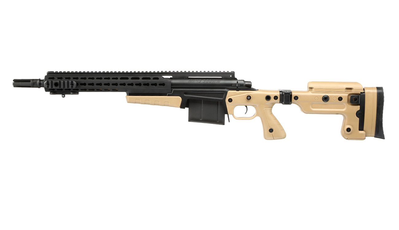 ASG / Archwick Accuracy Int. USMC MK13 Compact Bolt Action Snipergewehr Springer 6mm BB Tan Bild 1