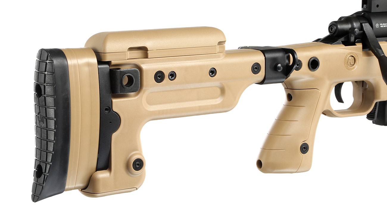 ASG / Archwick Accuracy Int. USMC MK13 Compact Bolt Action Snipergewehr Springer 6mm BB Tan Bild 10