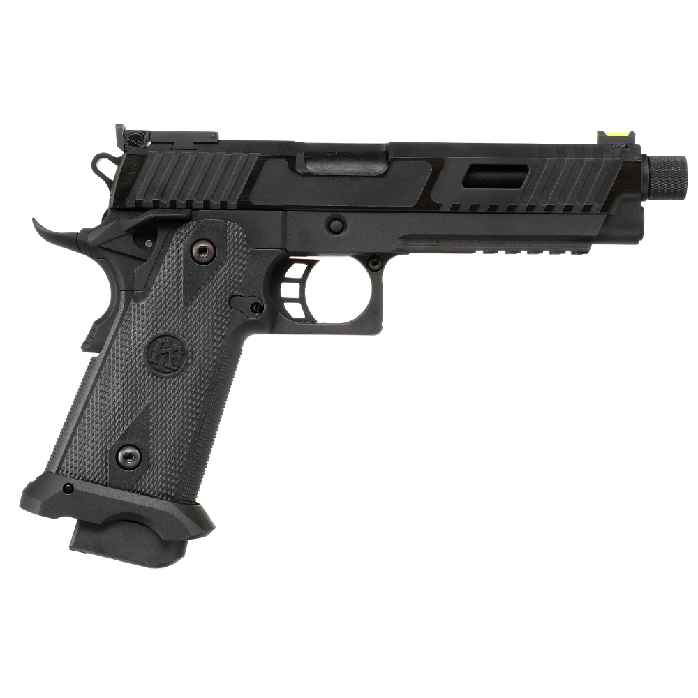 KLI Hi-Capa 5.1 Kiki Mora Airsoftpistole Vollmetall GBB 6mm BB Blackout Edition inkl. Koffer Bild 3