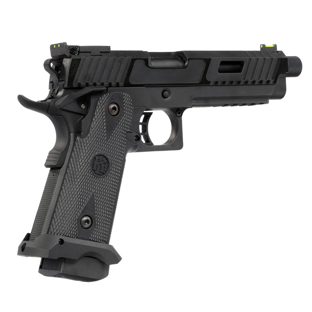 KLI Hi-Capa 5.1 Kiki Mora Airsoftpistole Vollmetall GBB 6mm BB Blackout Edition inkl. Koffer Bild 4