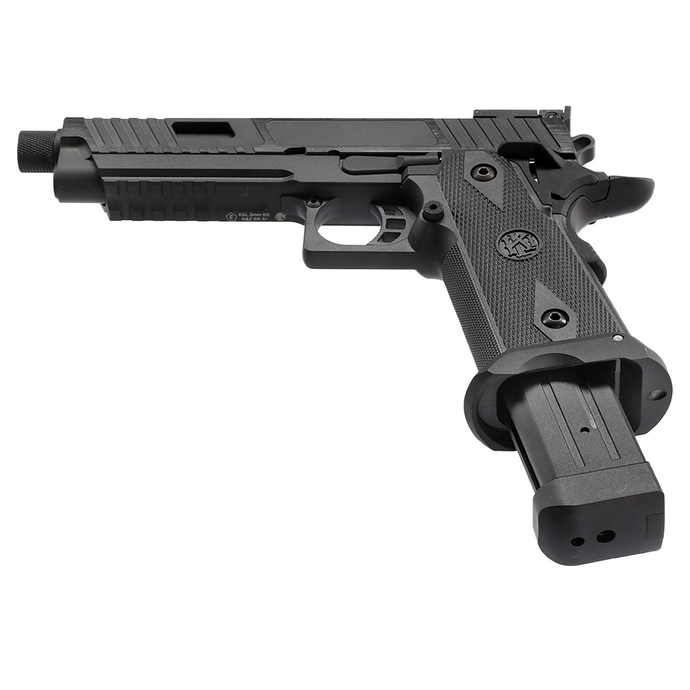 KLI Hi-Capa 5.1 Kiki Mora Airsoftpistole Vollmetall GBB 6mm BB Blackout Edition inkl. Koffer Bild 5