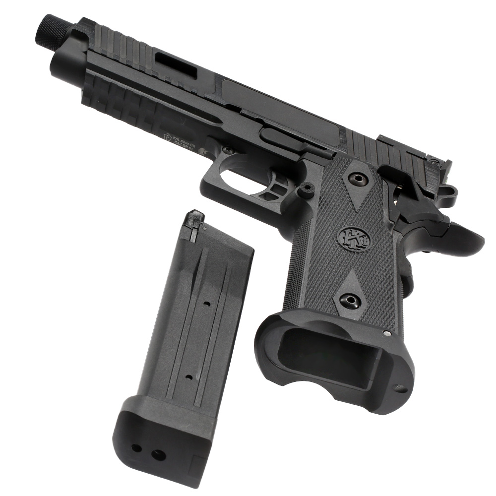 KLI Hi-Capa 5.1 Kiki Mora Airsoftpistole Vollmetall GBB 6mm BB Blackout Edition inkl. Koffer Bild 6