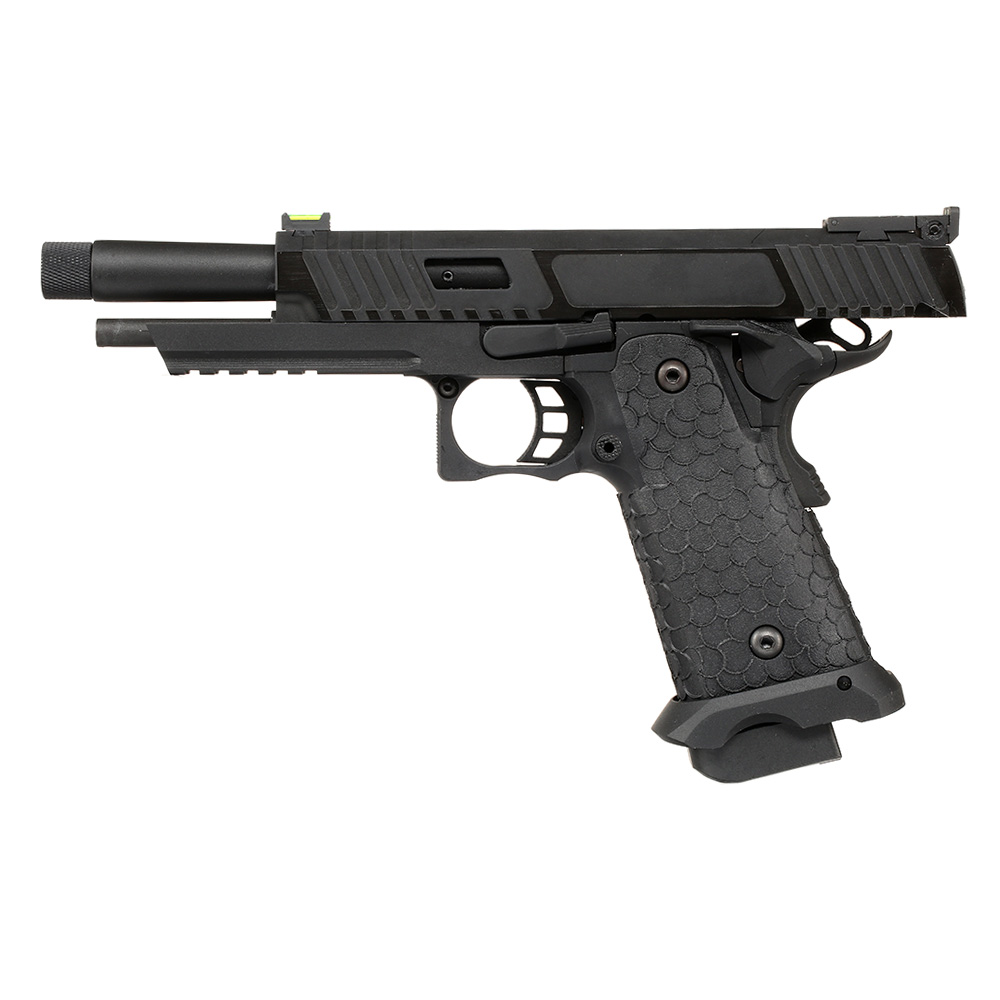 KLI Hi-Capa 5.1 Baba Yaga Airsoftpistole Vollmetall GBB 6mm BB Blackout Edition inkl. Koffer Bild 2