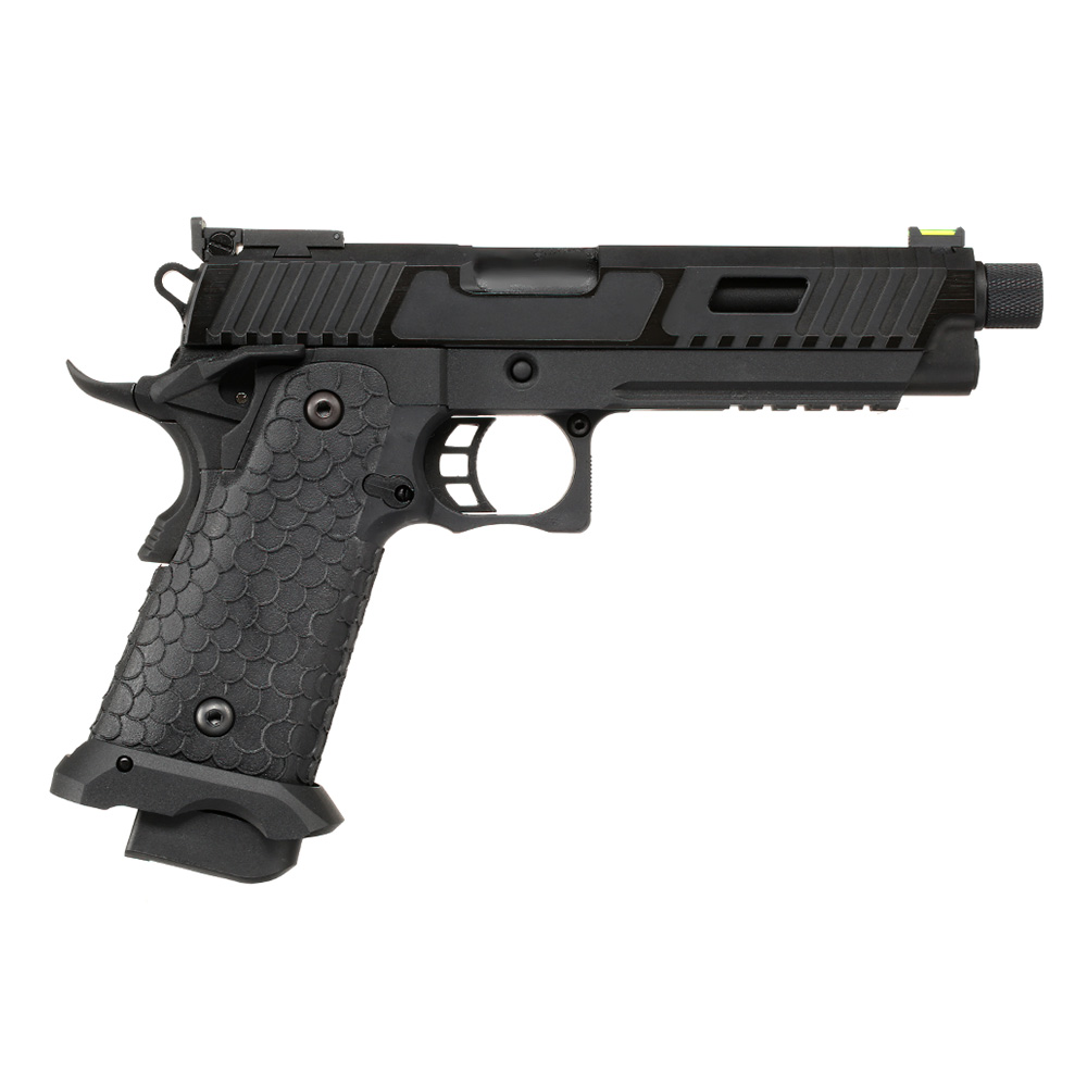 KLI Hi-Capa 5.1 Baba Yaga Airsoftpistole Vollmetall GBB 6mm BB Blackout Edition inkl. Koffer Bild 3