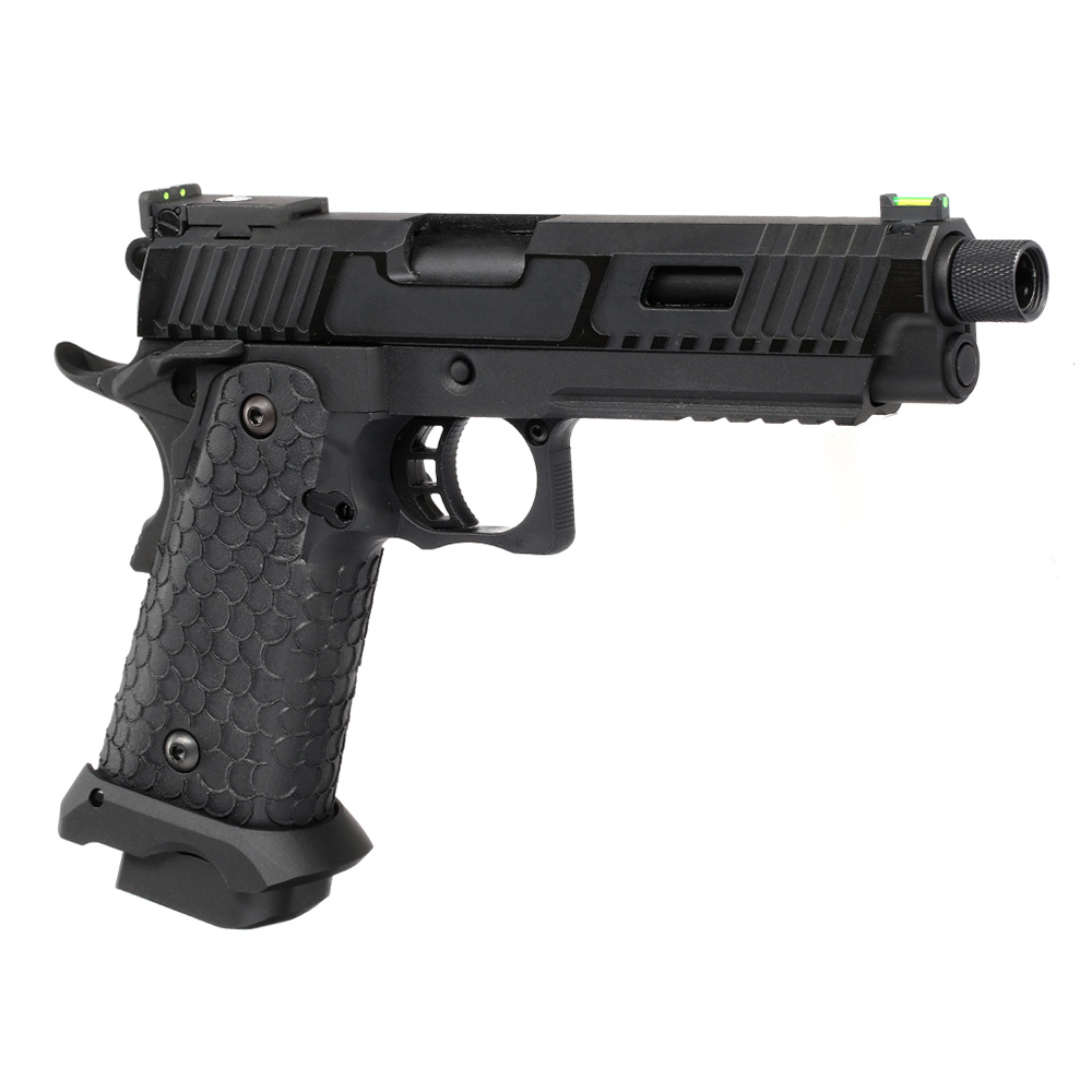 KLI Hi-Capa 5.1 Baba Yaga Airsoftpistole Vollmetall GBB 6mm BB Blackout Edition inkl. Koffer Bild 7