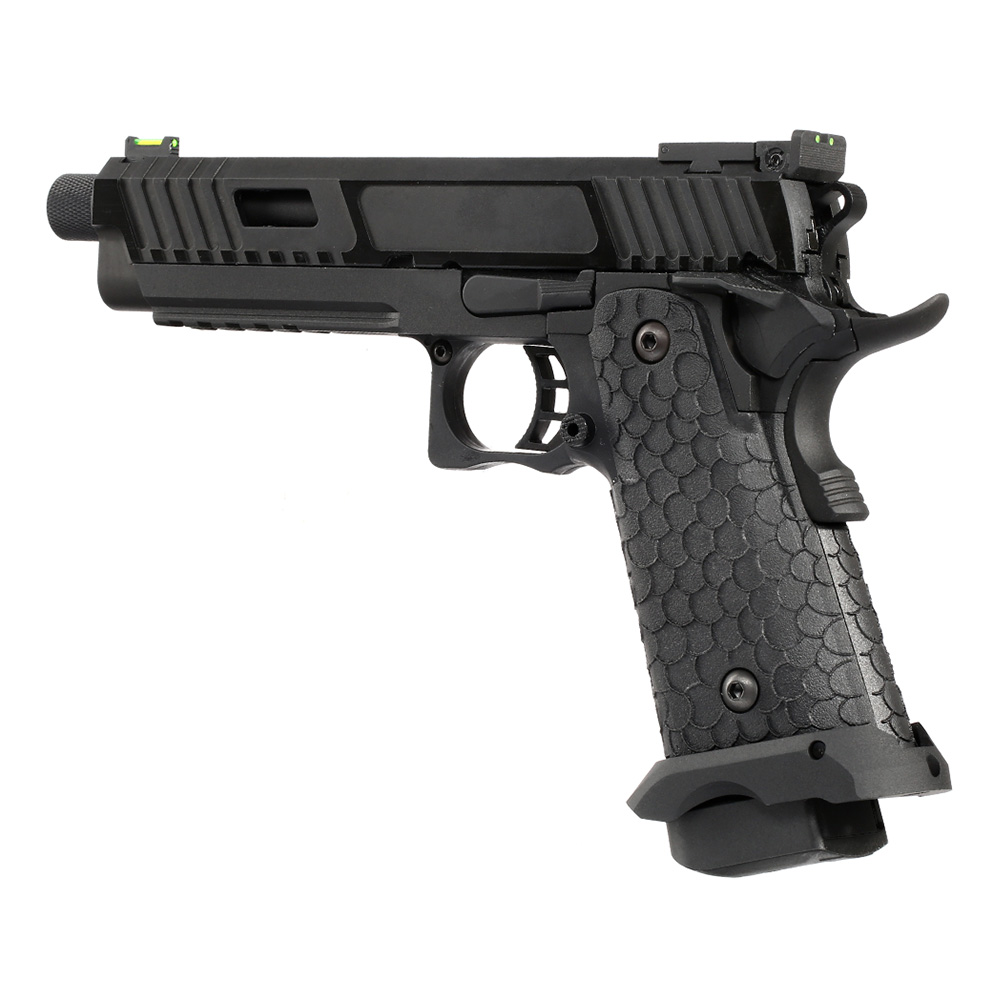 KLI Hi-Capa 5.1 Baba Yaga Airsoftpistole Vollmetall GBB 6mm BB Blackout Edition inkl. Koffer Bild 8
