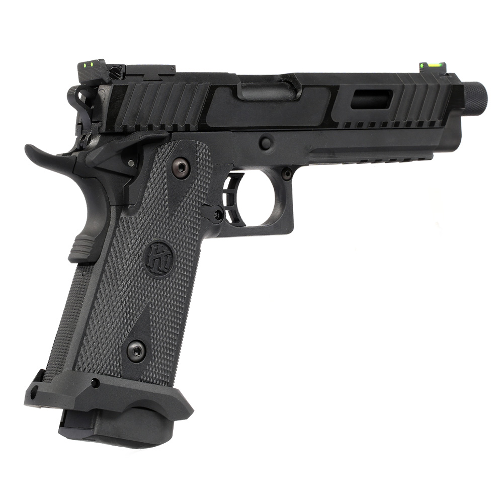 KLI Hi-Capa 5.1 Kiki Mora Vollmetall CO2BB 6mm BB Blackout Edition Bild 4