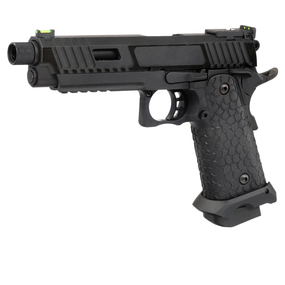 KLI Hi-Capa 5.1 Baba Yaga Airsoftpistole Vollmetall CO2BB 6mm BB Blackout Edition