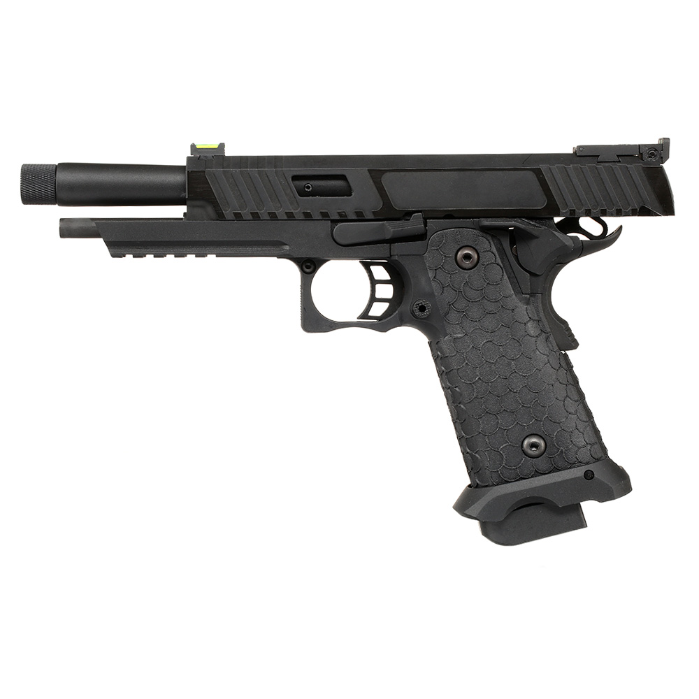 KLI Hi-Capa 5.1 Baba Yaga Airsoftpistole Vollmetall CO2BB 6mm BB Blackout Edition Bild 2