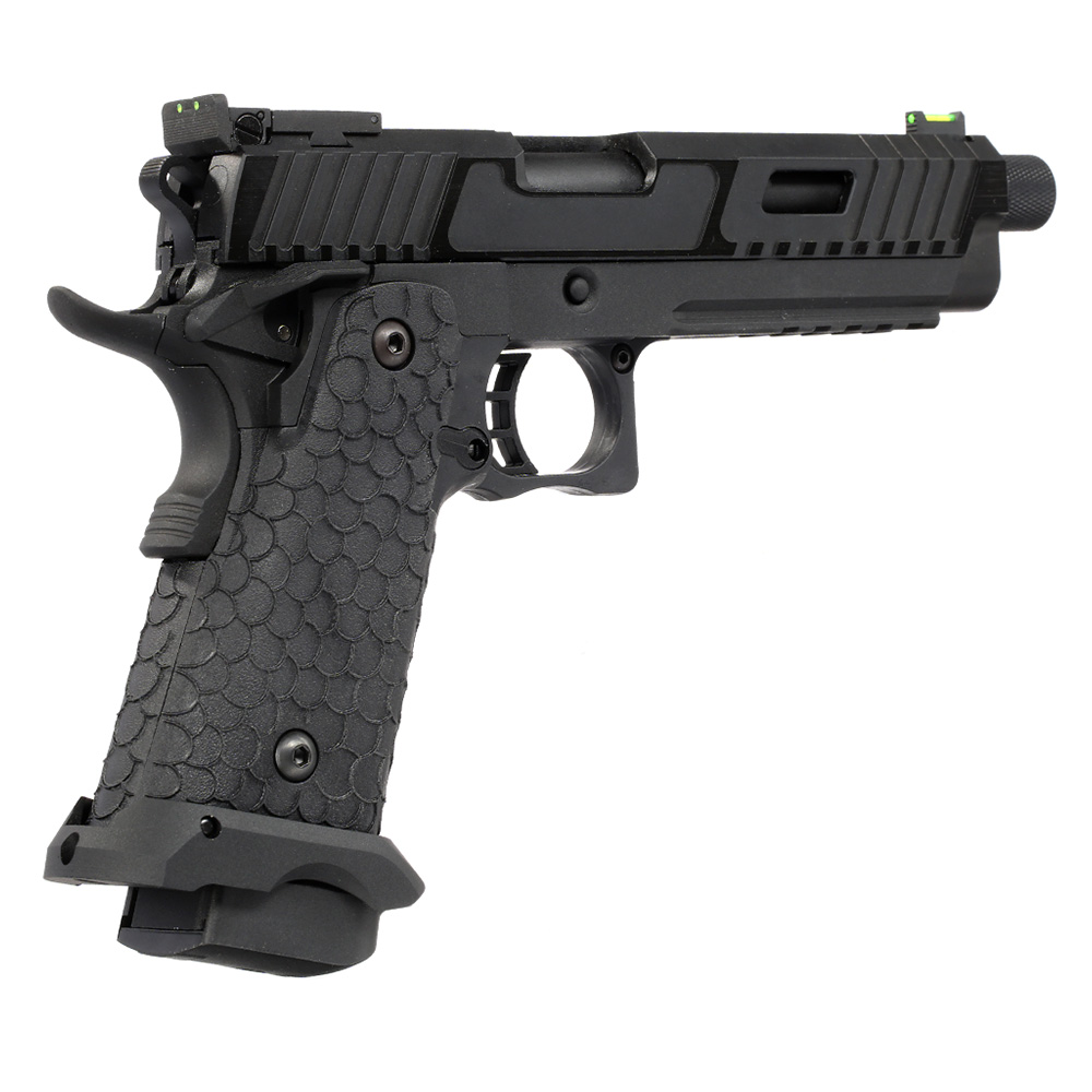 KLI Hi-Capa 5.1 Baba Yaga Airsoftpistole Vollmetall CO2BB 6mm BB Blackout Edition Bild 4