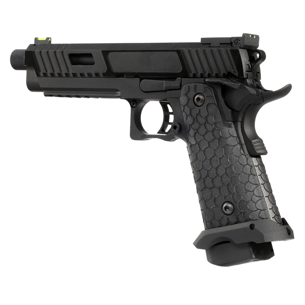 KLI Hi-Capa 5.1 Baba Yaga Airsoftpistole Vollmetall CO2BB 6mm BB Blackout Edition Bild 8