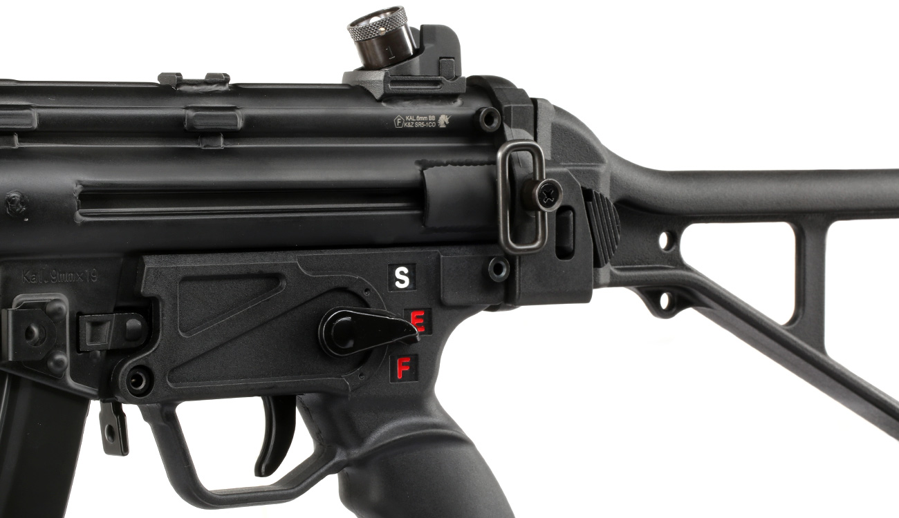 SRC SR5 KU SMG Vollmetall CO2 BlowBack 6mm BB schwarz Bild 7