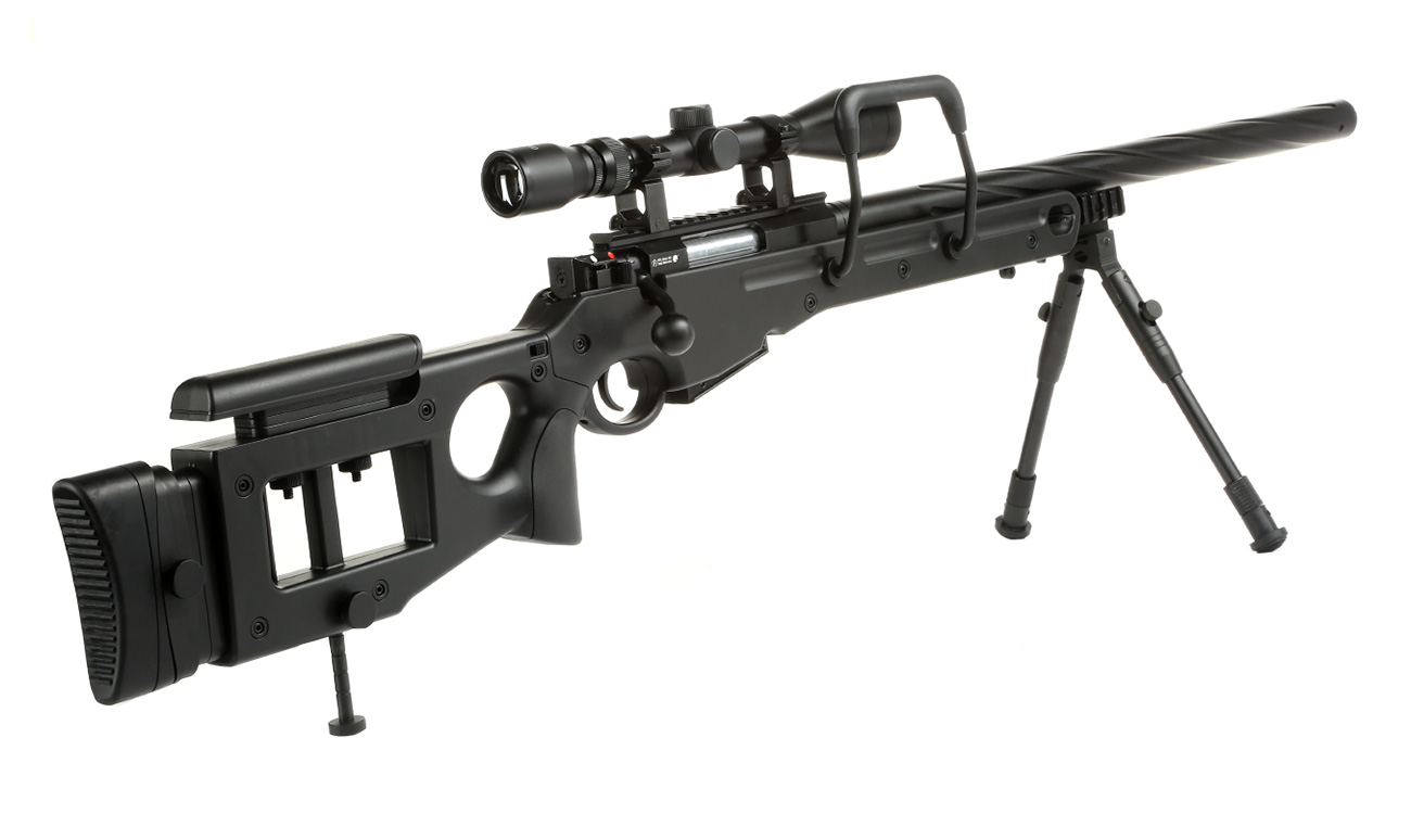 Well MB4420D SV-98 Snipergewehr inkl. Zweibein / Zielfernrohr Springer 6mm BB schwarz Bild 3