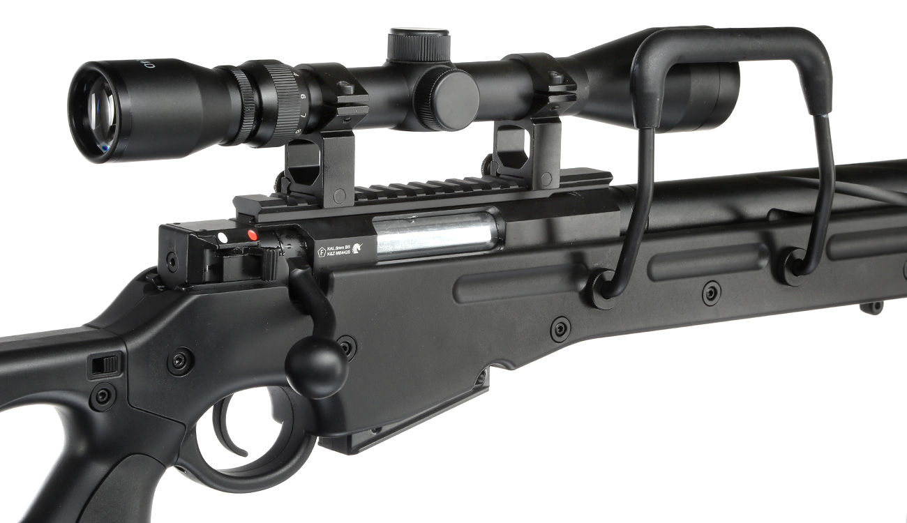 Well MB4420D SV-98 Snipergewehr inkl. Zweibein / Zielfernrohr Springer 6mm BB schwarz Bild 7