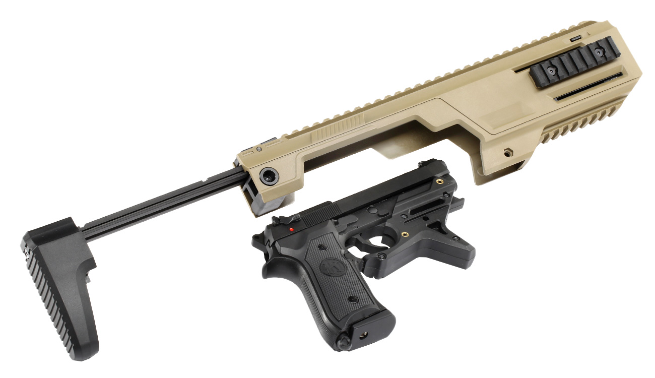 SRC SR92 / M92 SMG Carbine Conversion Kit Desert Tan Bild 6