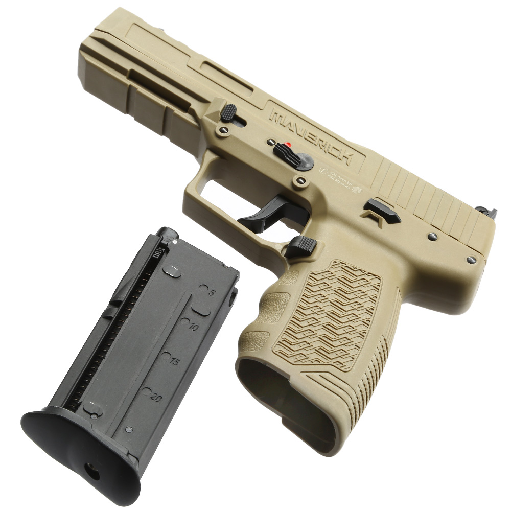 KLI Maverick Polymer GBB 6mm BB Desert Tan Bild 6