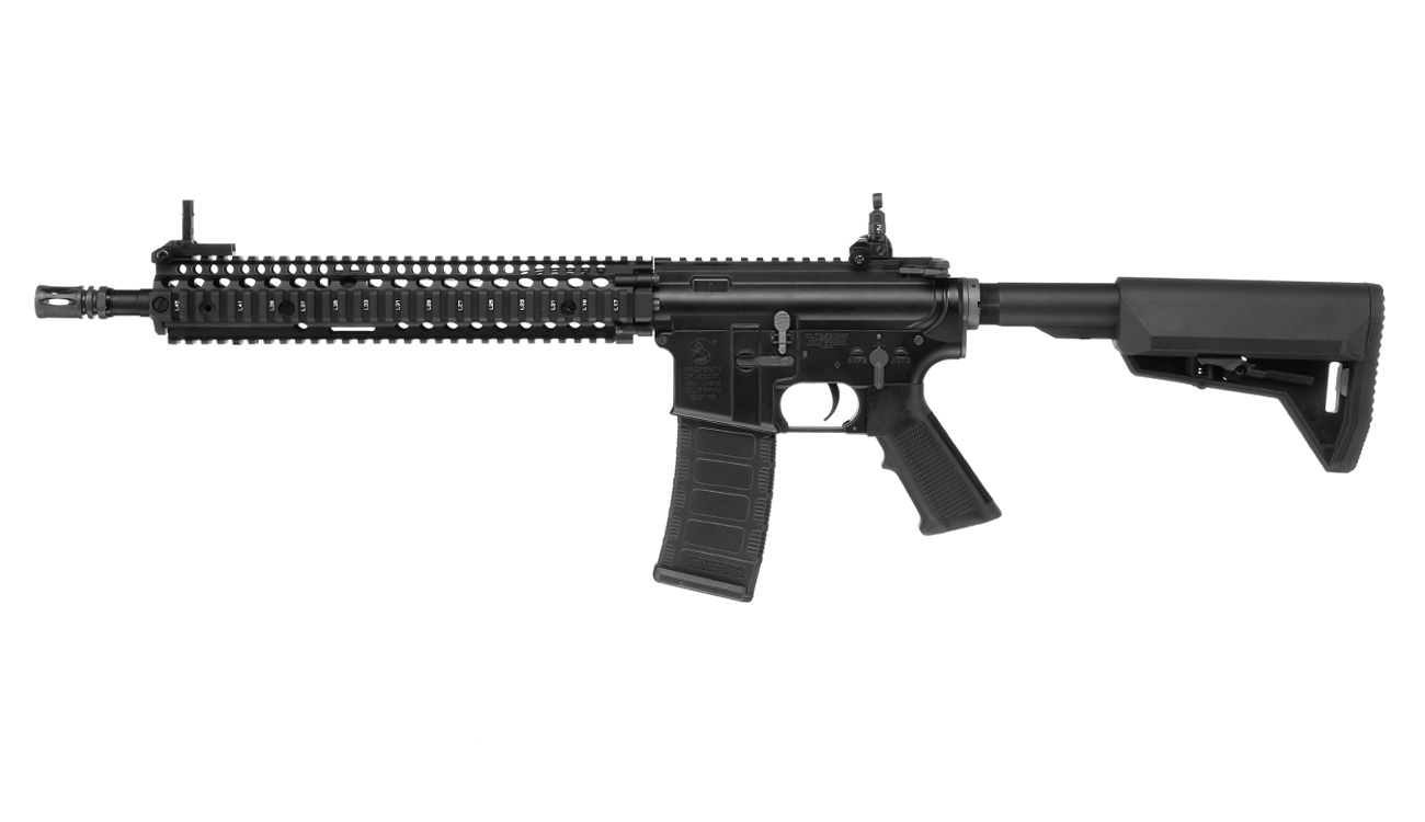 EMG Colt / Daniel Defense M4A1 RIS II Vollmetall S-AEG 6mm BB schwarz Bild 1