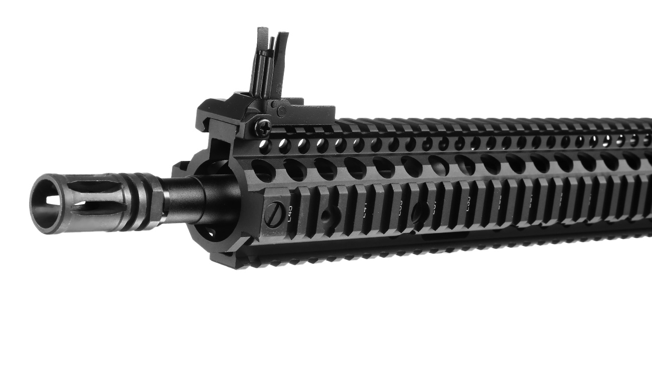 EMG Colt / Daniel Defense M4A1 RIS II Vollmetall S-AEG 6mm BB schwarz Bild 6