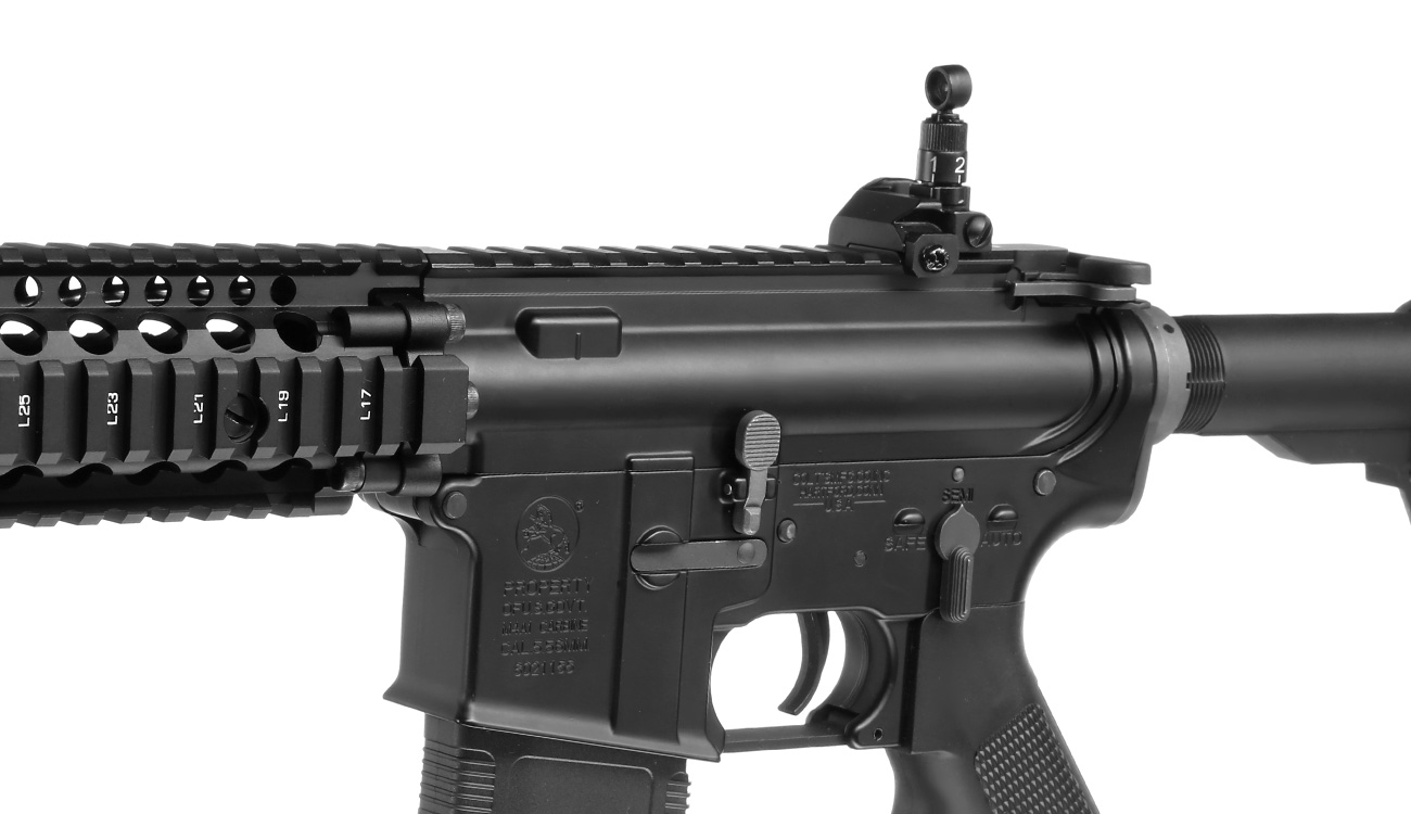 EMG Colt / Daniel Defense M4A1 RIS II Vollmetall S-AEG 6mm BB schwarz Bild 7