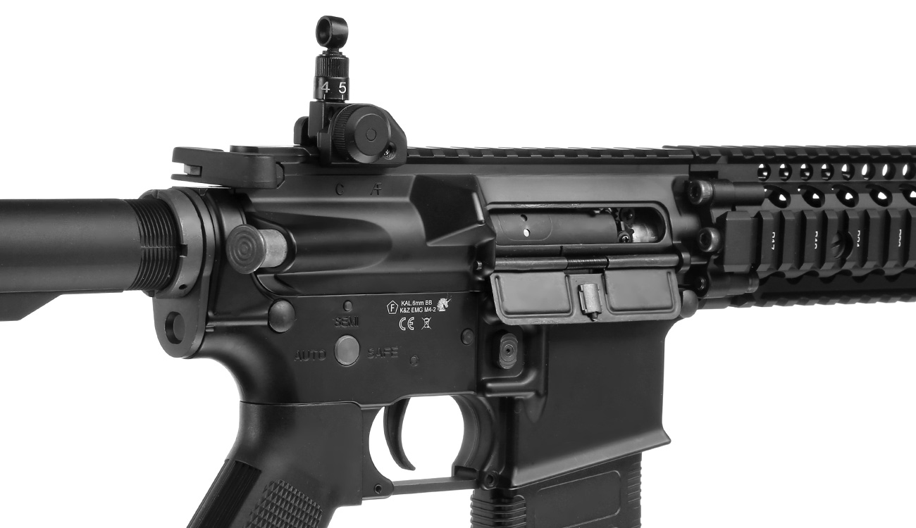 EMG Colt / Daniel Defense M4A1 RIS II Vollmetall S-AEG 6mm BB schwarz Bild 8