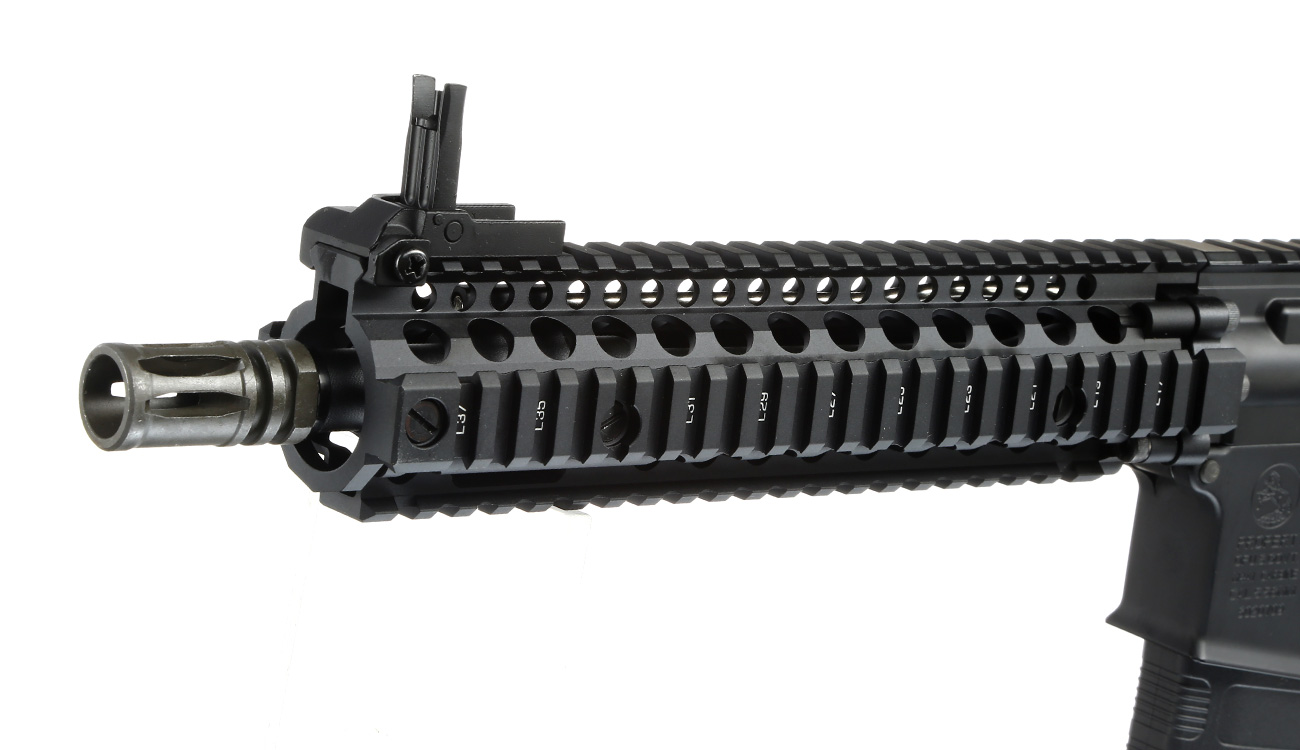 EMG Colt / Daniel Defense MK18 MOD1 Vollmetall S-AEG 6mm BB schwarz Bild 6