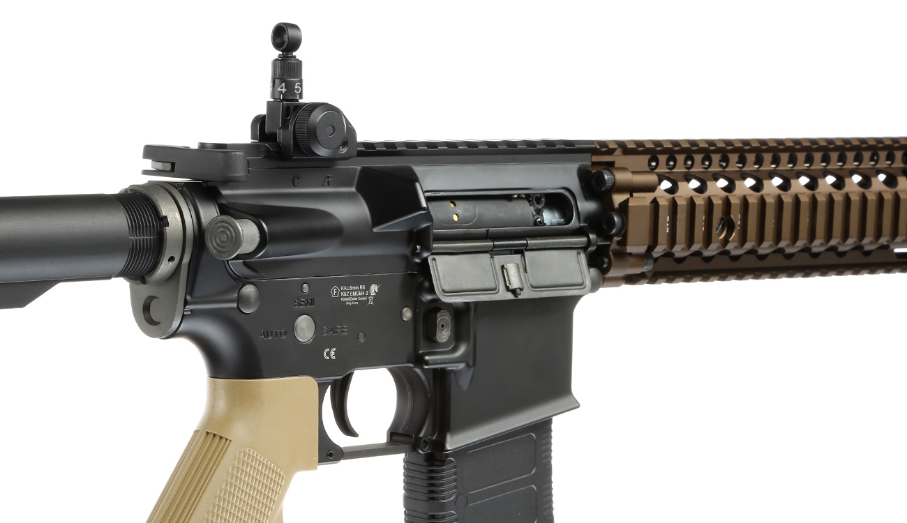 EMG Colt / Daniel Defense M4A1 RIS II Vollmetall S-AEG 6mm BB Dualtone Bild 8
