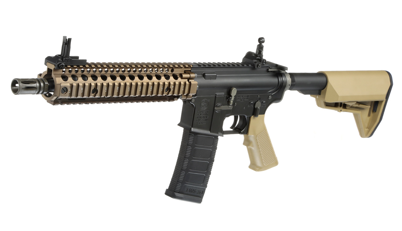 EMG Colt / Daniel Defense MK18 MOD1 Vollmetall S-AEG 6mm BB Dualtone