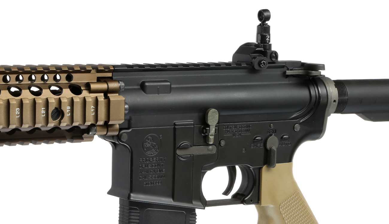 EMG Colt / Daniel Defense MK18 MOD1 Vollmetall S-AEG 6mm BB Dualtone Bild 7