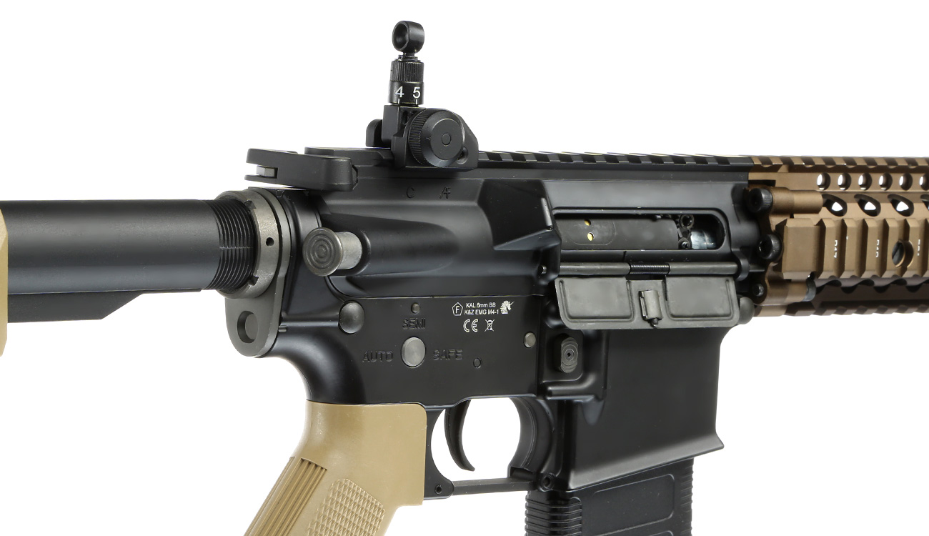 EMG Colt / Daniel Defense MK18 MOD1 Vollmetall S-AEG 6mm BB Dualtone Bild 8