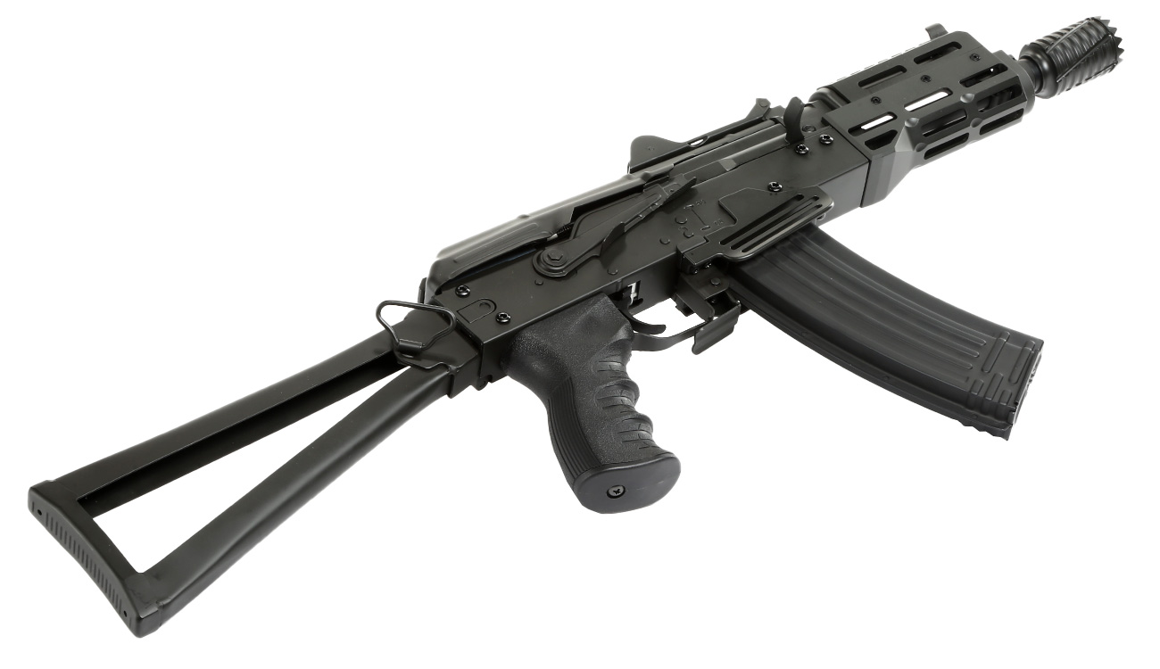 APS AKS-74U Ghost Patrol Compact Vollmetall BlowBack S-AEG 6mm BB schwarz Bild 5