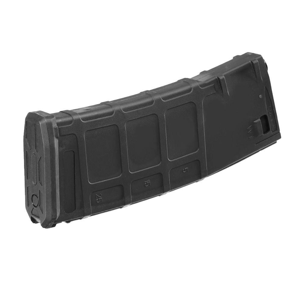 DBoys M4 / M16 Poly-Mag Polymer-Magazin Flash-Mag Hi-Cap 300 Schuss schwarz - inkl. Staubschutzkappe Bild 1