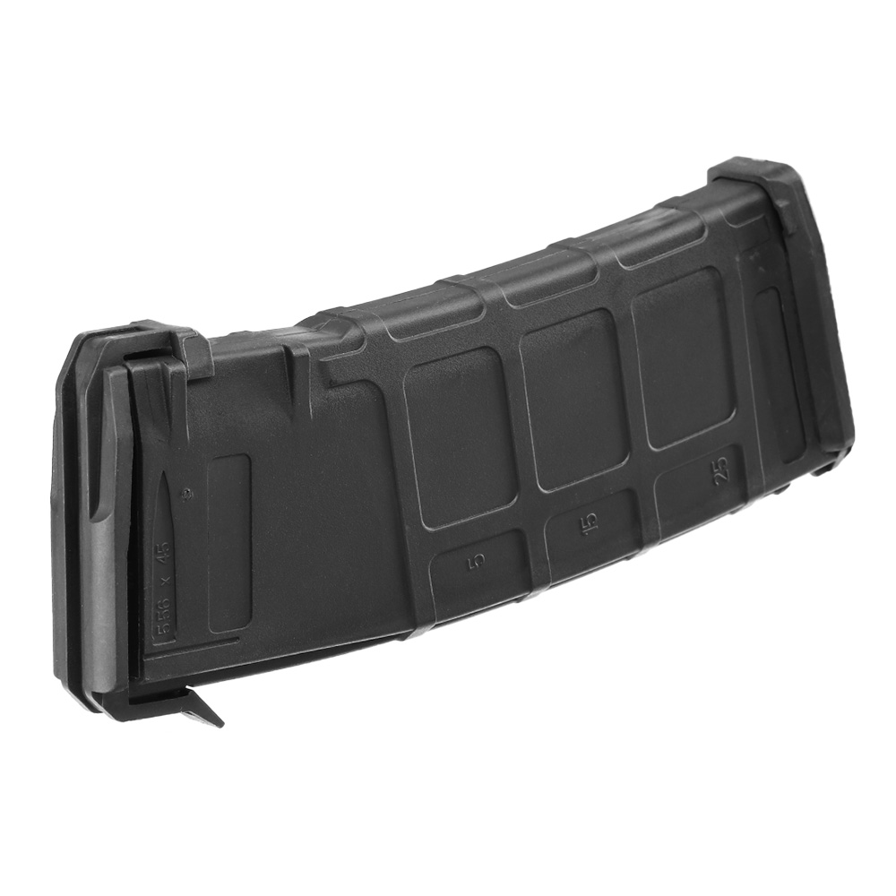 DBoys M4 / M16 Poly-Mag Polymer-Magazin Flash-Mag Hi-Cap 300 Schuss schwarz - inkl. Staubschutzkappe Bild 2