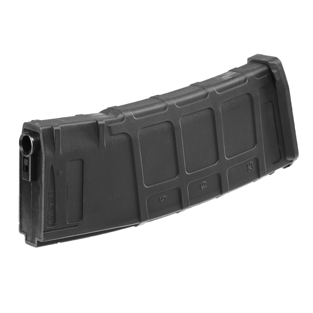 DBoys M4 / M16 Poly-Mag Polymer-Magazin Mid-Cap 130 Schuss schwarz - inkl. Staubschutzkappe