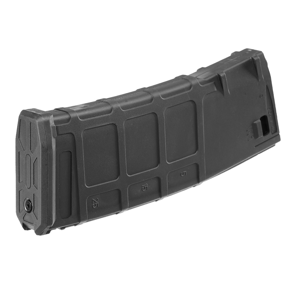 DBoys M4 / M16 Poly-Mag Polymer-Magazin Mid-Cap 130 Schuss schwarz - inkl. Staubschutzkappe Bild 1