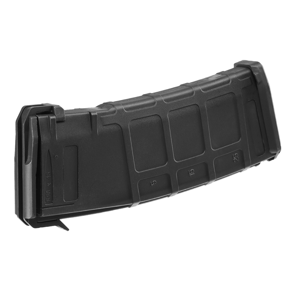 DBoys M4 / M16 Poly-Mag Polymer-Magazin Mid-Cap 130 Schuss schwarz - inkl. Staubschutzkappe Bild 2