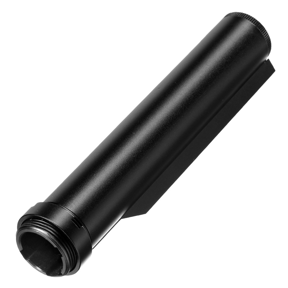 Big Dragon M4 Aluminium Stock-Tube mit 6 Positionen und Abdeckung schwarz Bild 1