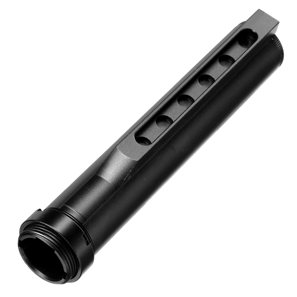 Big Dragon M4 Aluminium Stock-Tube mit 6 Positionen und Abdeckung schwarz Bild 4