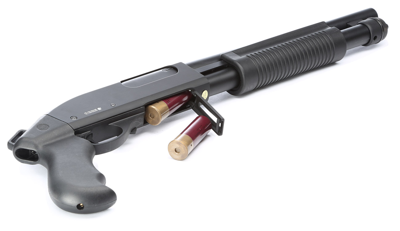 Golden Eagle M8881 Vollmetall Pump Action Gas Shotgun 6mm BB schwarz Bild 8