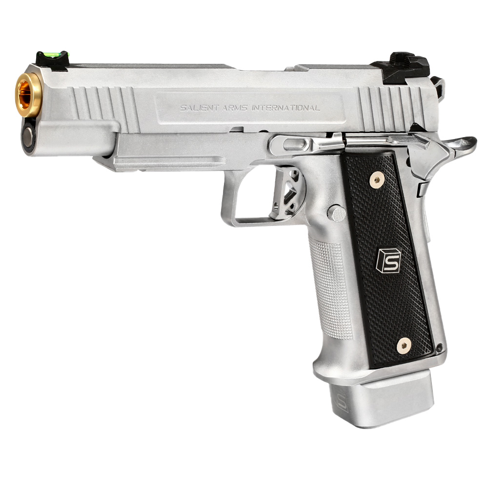 EMG / Salient Arms Int. DS 2011 Hi-Capa 5.1 Vollmetall GBB 6mm BB silber
