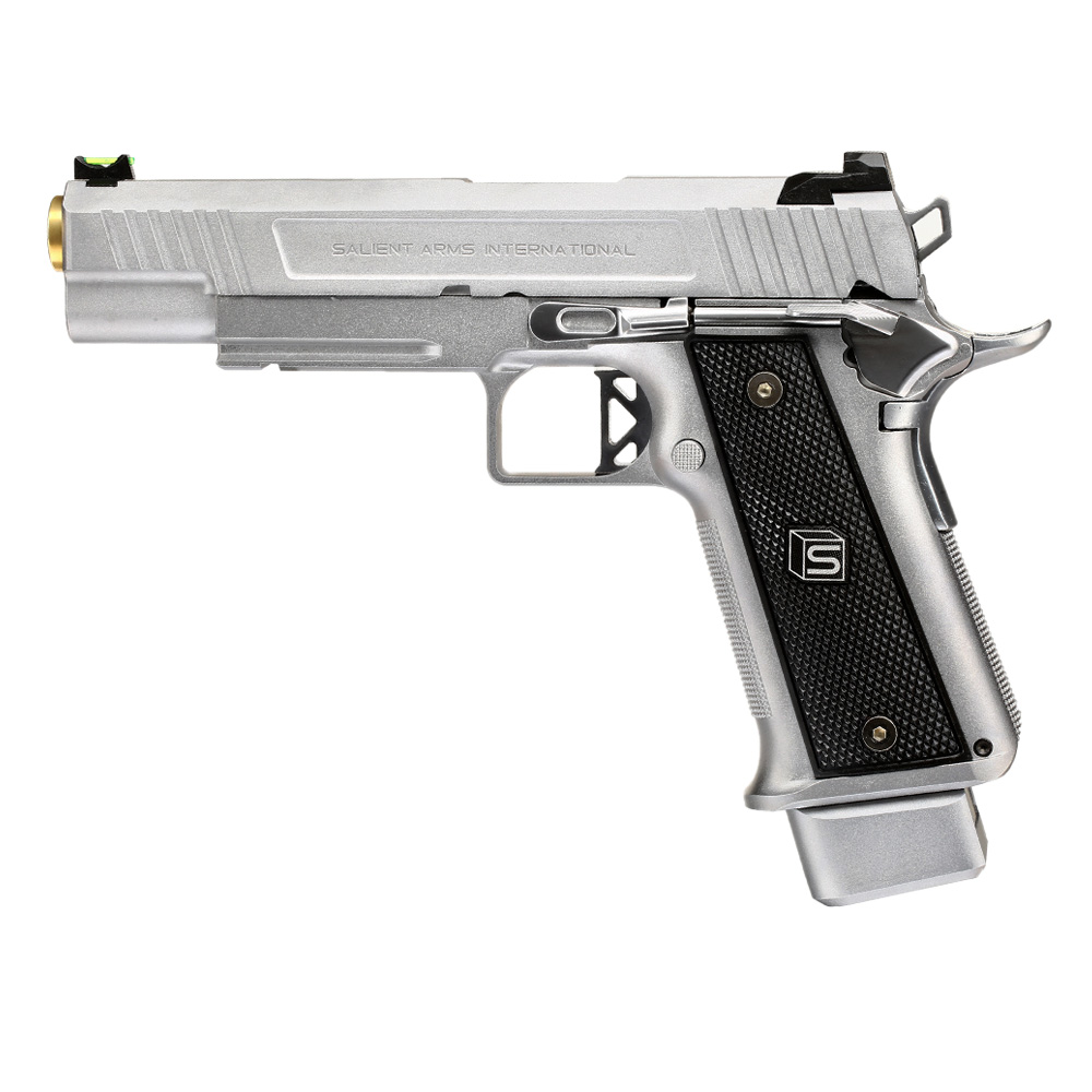 EMG / Salient Arms Int. DS 2011 Hi-Capa 5.1 Vollmetall GBB 6mm BB silber Bild 1