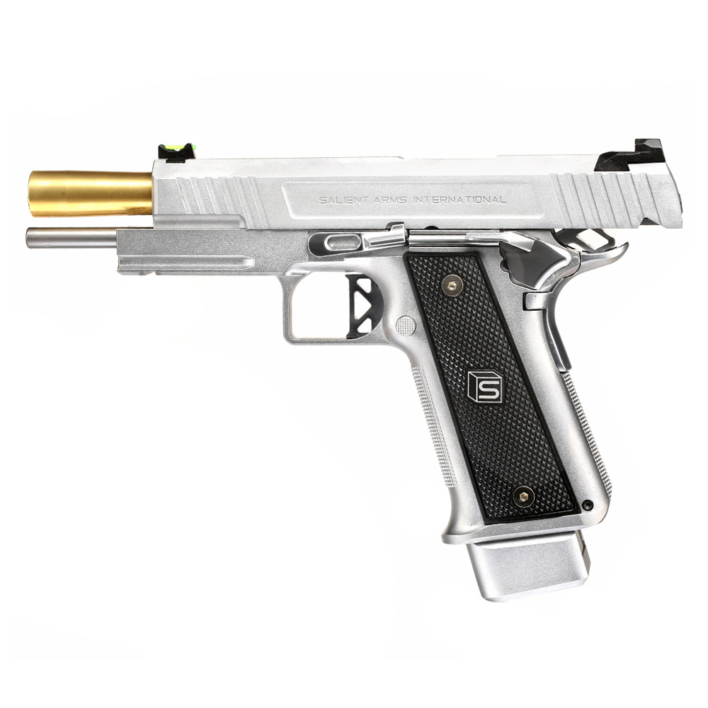 EMG / Salient Arms Int. DS 2011 Hi-Capa 5.1 Vollmetall GBB 6mm BB silber Bild 2