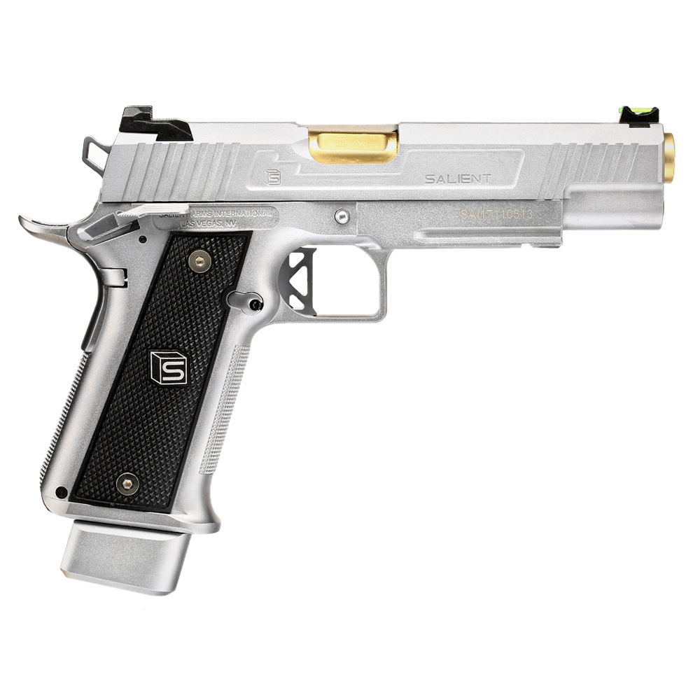 EMG / Salient Arms Int. DS 2011 Hi-Capa 5.1 Vollmetall GBB 6mm BB silber Bild 3