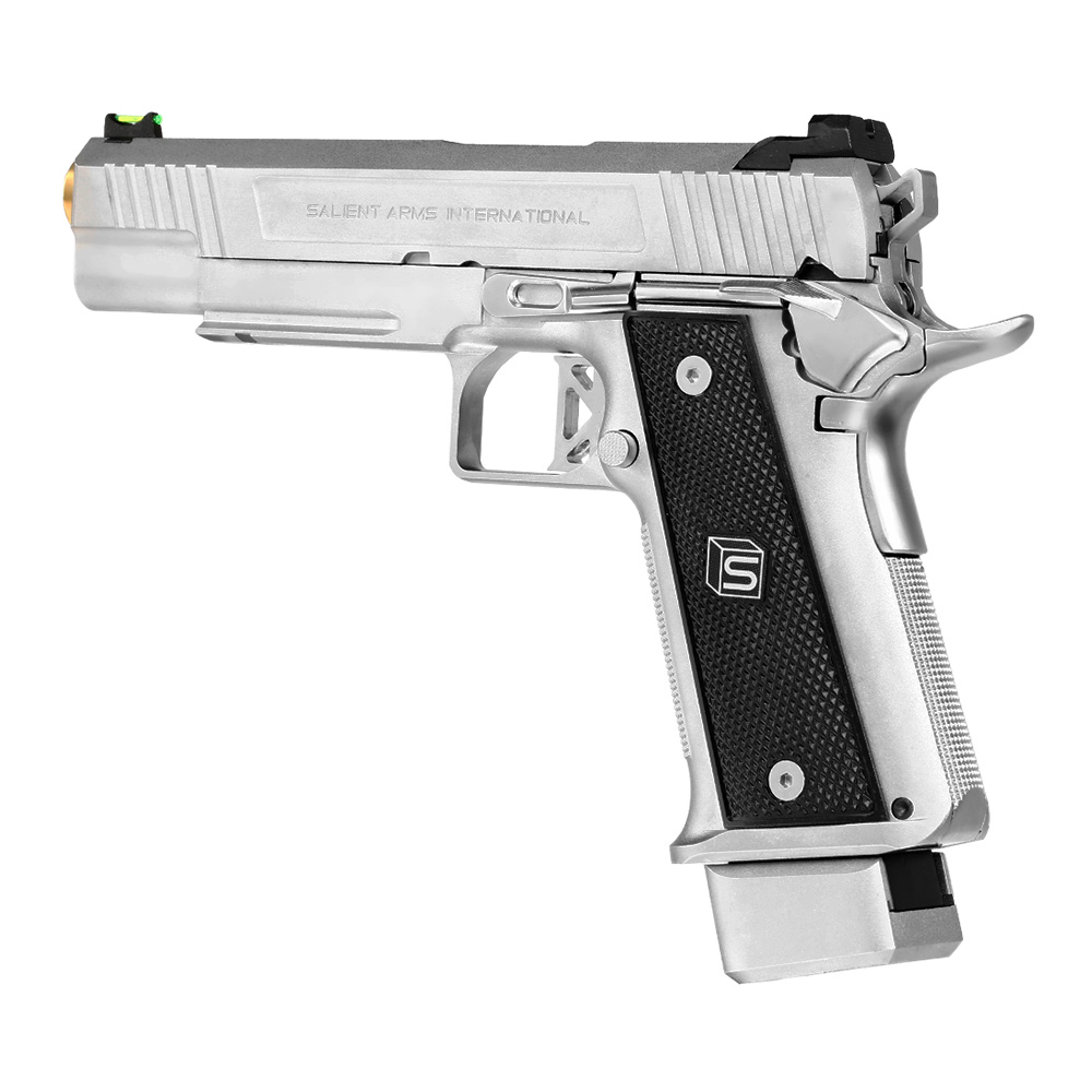 EMG / Salient Arms Int. DS 2011 Hi-Capa 5.1 Vollmetall GBB 6mm BB silber Bild 8