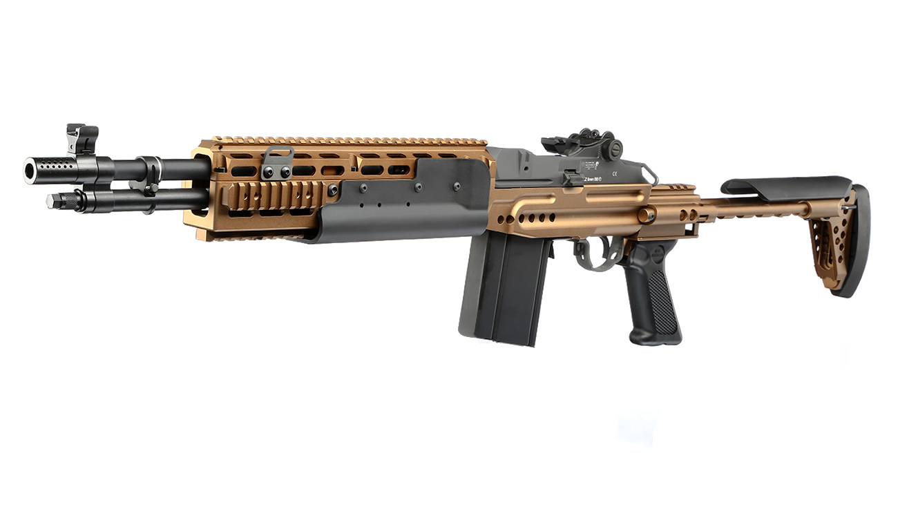 G&G M14 EBR-S ETU-Mosfet Vollmetall S-AEG 6mm BB bronze