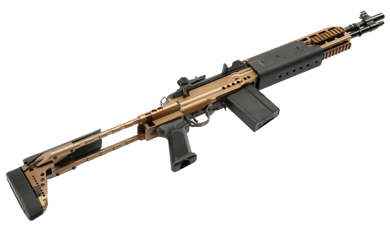 G&G M14 EBR-S ETU-Mosfet Vollmetall S-AEG 6mm BB bronze Bild 5